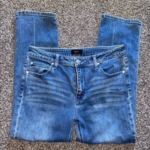 Quince Women’s Organic Cotton Denim Jeans Mid Rise Slim Straight Size 31